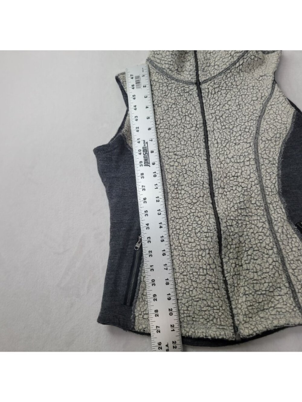 Kuhl Women's Gray Sherpa Fleece Zip-Up Vest Size S - Picture 8 of 12